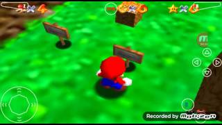 Android Nintendo 64 N64 MegaN64 Emulator Super Mario 64 Game Play screenshot 3