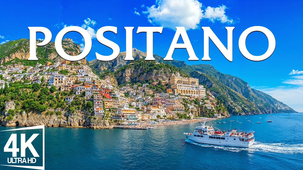 Positano Italy 4K | Colorful Cliff Houses, Blue Bays & Sunlit Streets of the Amalfi Coast