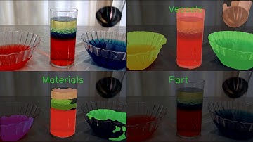 Detecting and segmenting phase separating liquids, in a transparent glass using computer vision