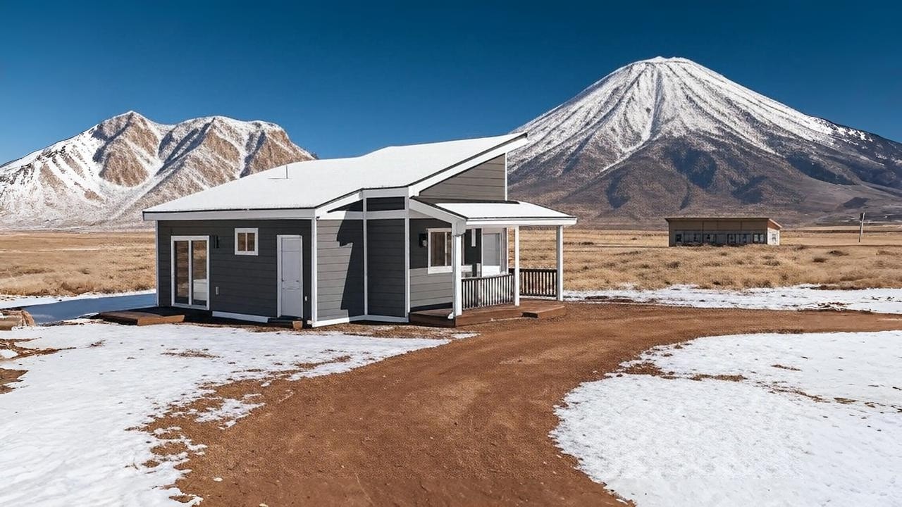 How to Build a Beautiful Modern House Super Cheap on a Lonely Mountain | Full Process 2025