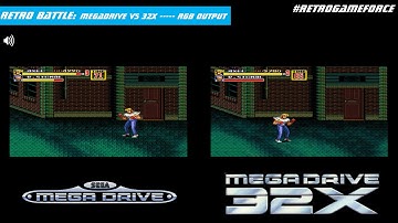 Retro Battle MegaDrive vs 32X RGB output