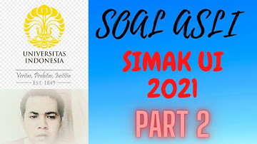SOAL ASLI SIMAK UI 2021 mtk dasar part 2
