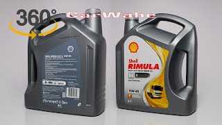 Shell RIMULA R4 X 15W-40 API CI-4, CH-4, SL; ACEA E7, Heavy Duty Diesel Engine Oil | 6L | 360-View