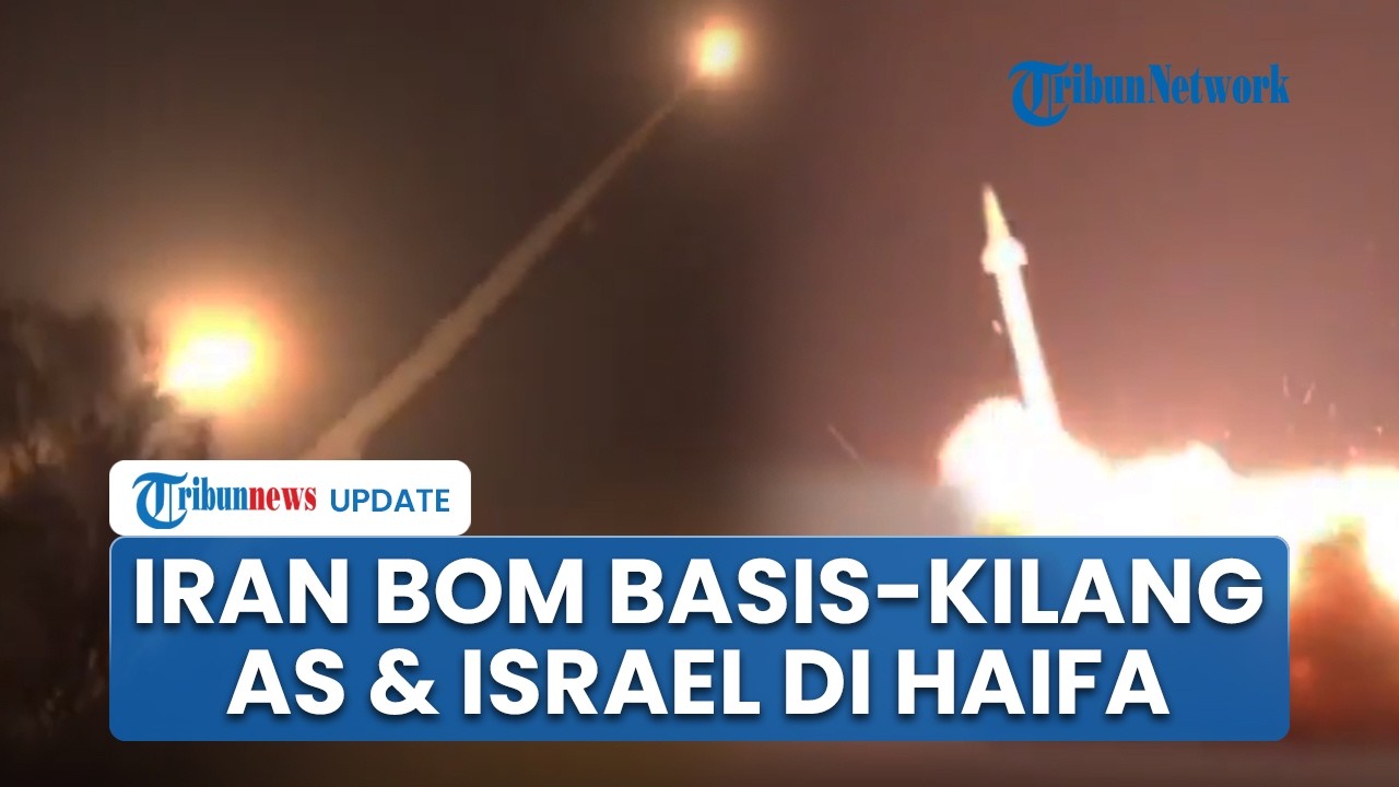 Serangan Besar Iran Guncang Haifa! Kilang Minyak hingga Situs Militer AS-Israel Dihantam Rudal