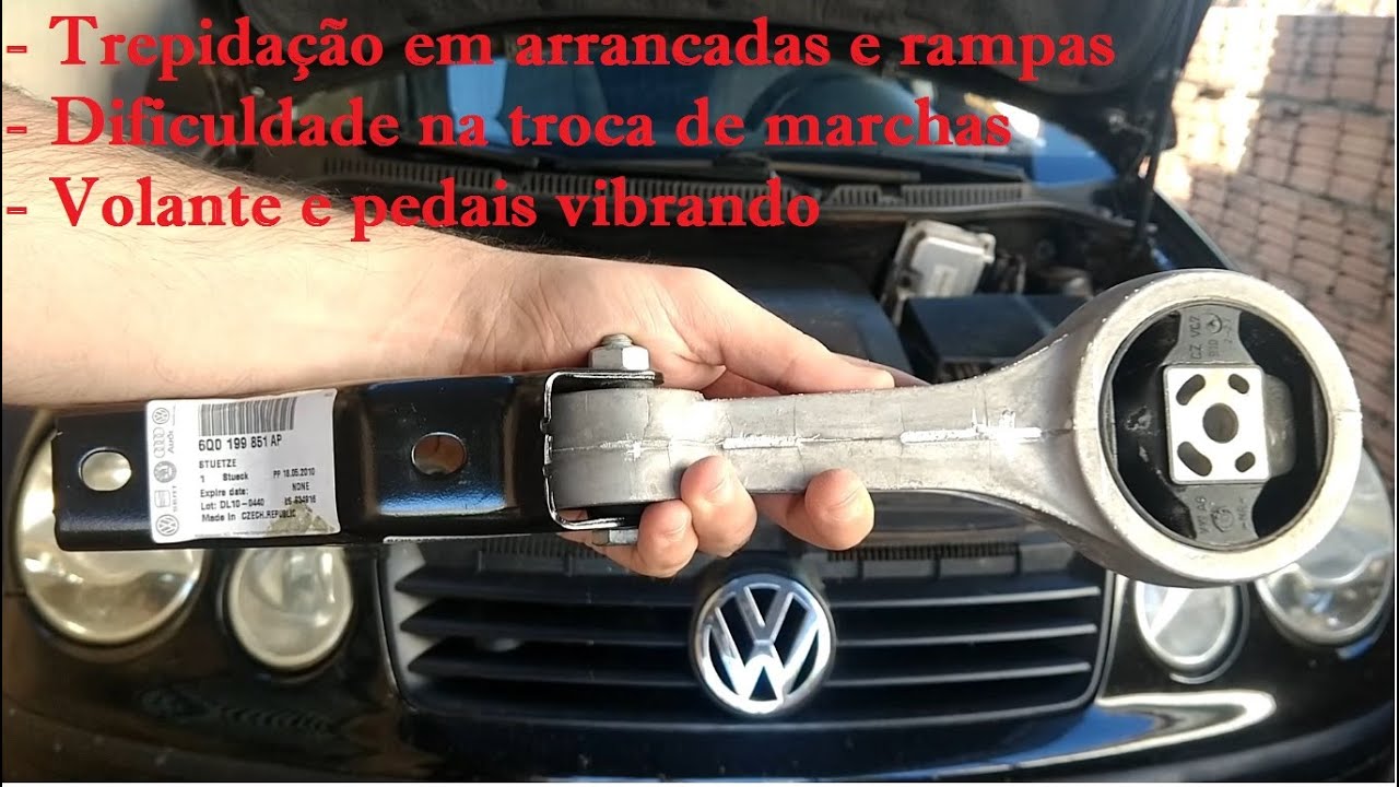 Troca do coxim inferior do cambio - VW Polo Fox Gol G5 em diante ( EA111)