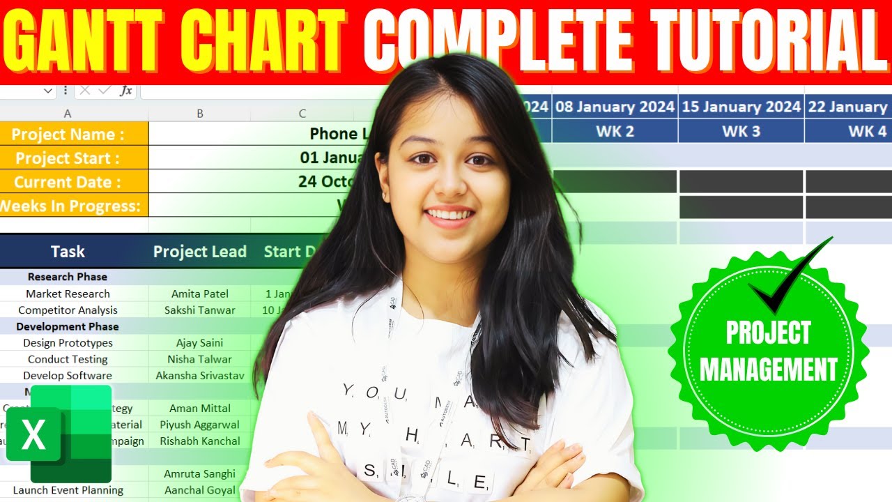 Gantt Chart Complete Tutorial || Project Management - YouTube