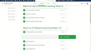 Overview of Distance Learning (Week 3) Broadcast/Yearbook (Periods 0 & 1)