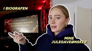 DELER MINE JULEGAVEØNSKER, SER THE HUNGER GAMES OG VOKSER MINE BEN *vlog*