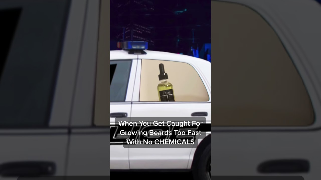 Humorous Take on Rapid Beard Growth with Natural Products