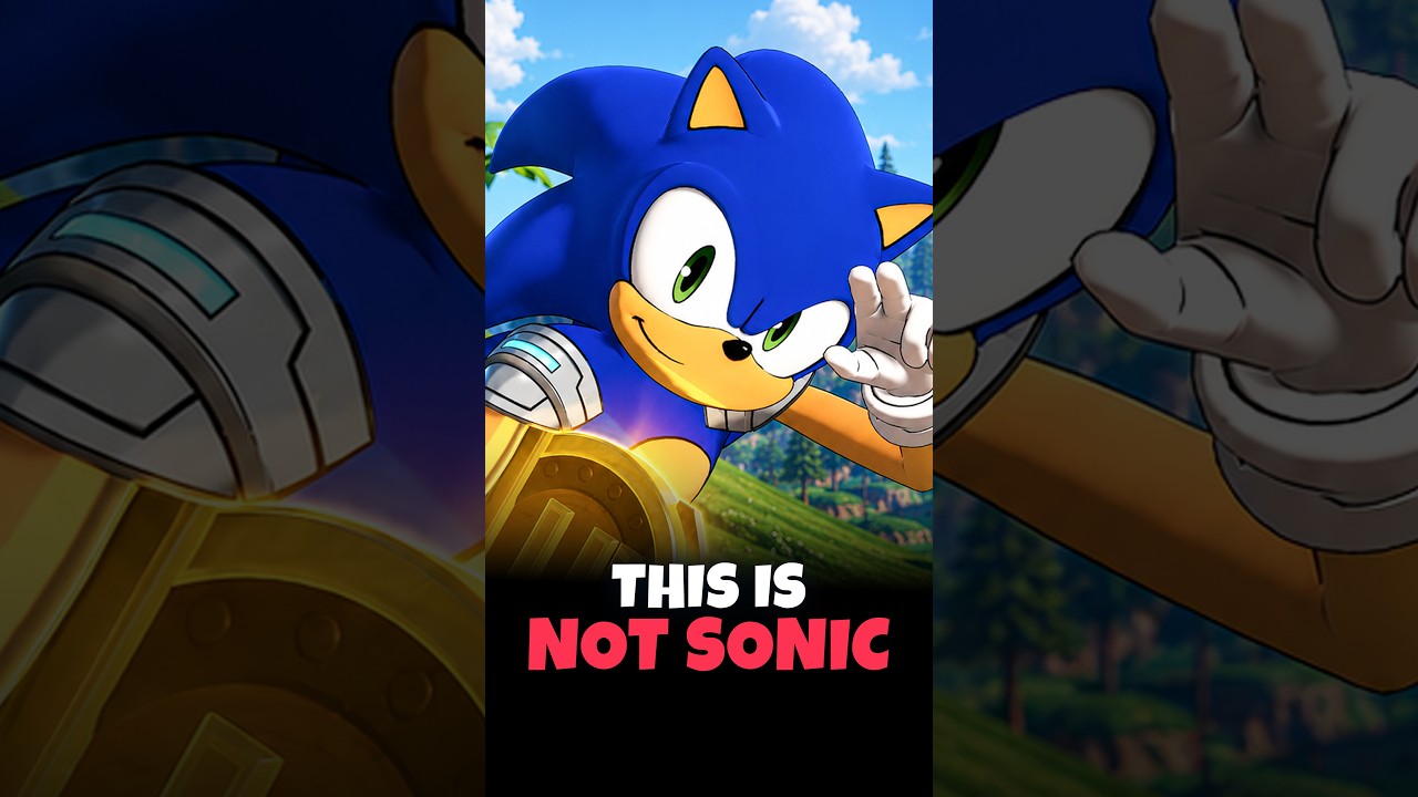The Sonic in Fortnite Isn't Actually Sonic #sonic #fortnite #shorts #gaming