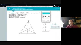 Using the centroid of a triangle to find segment lengths