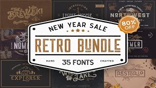 Retro Vintage Font Collection Font Free Download
