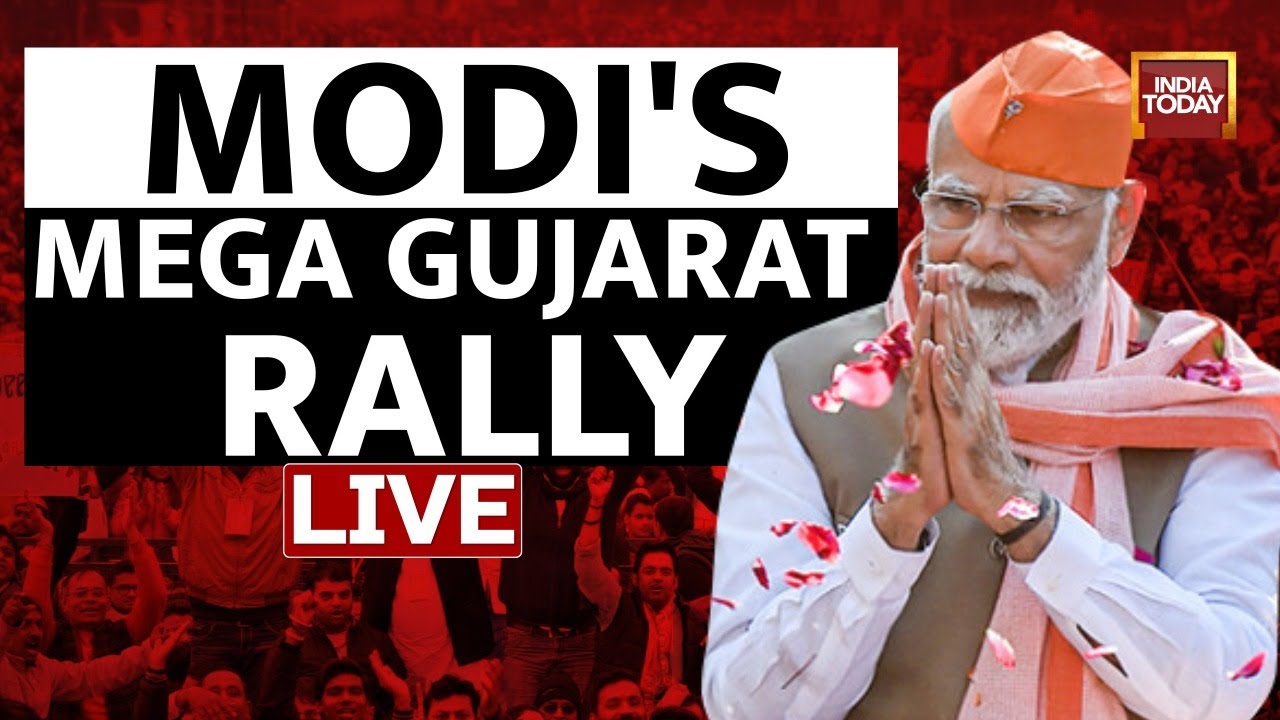 PM Modi LIVE | Mega Modi Rally In Gujarat's Surat | PM Modi Speech In ...