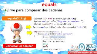 Clase String y Operaciones en JAVA TEORIA UNJU VIRTUAL PARTE 3/4