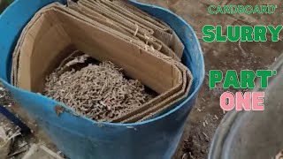 Making Cardboard Slurry for your worm bin part 1