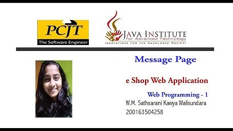 Web Project Task 37 | 1st year | Semester 01 | Java Institute | eShop web application