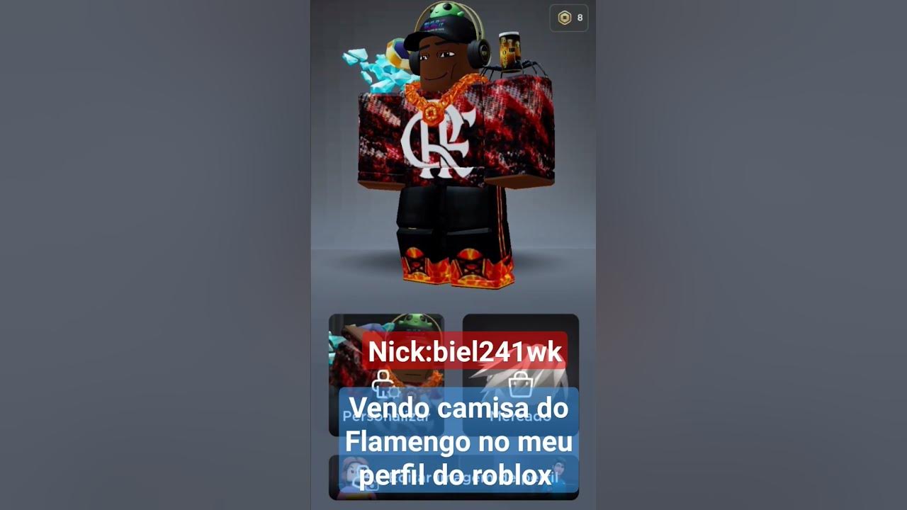 COMO TER A CAMISA DO FLAMENGO NO ROBLOX DE GRAÇA 