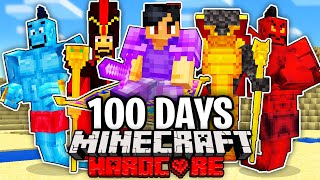 I Survived 100 Days as ALADDIN on Hardcore Minecraft.. Heres What Happened..