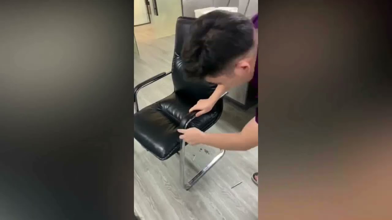 Ofix Premium D80 Waiting PU Leather Chair Assembly Instruction