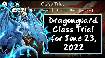 Gems of War - Dragonguard Class Trial Teams for June 23, 2022