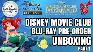 Disney Movie Club Pre-Order Unboxing Part 1 The Little Mermaid