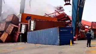 Scct A Devastating Fire Suez Canal Container Company In East Port Said