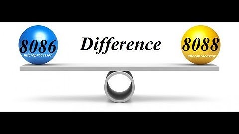 difference between 8088 & 8086 microprocessor