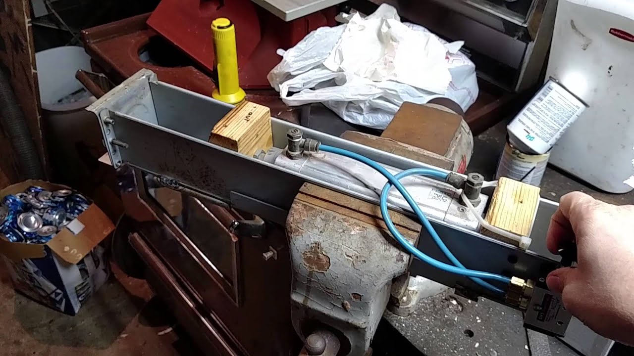 pneumatic can crusher YouTube