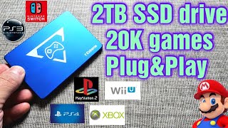 New 2TB SSD Gaming Drive - 20K games PS4 PS3 plug&amp;play 