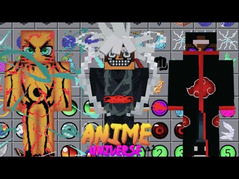 ATUALIZOU!! ADDON/MOD DE ANIMES UNIVERSE V4.3 LITE COM 150 NOVOS MODOS PARA  O MCPE!!! 