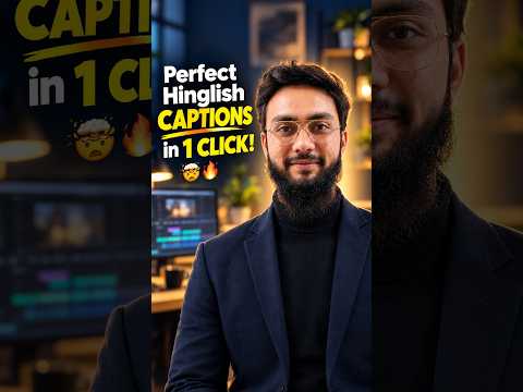Perfect Hinglish Captions in 1 Click! 🤯🔥#captions