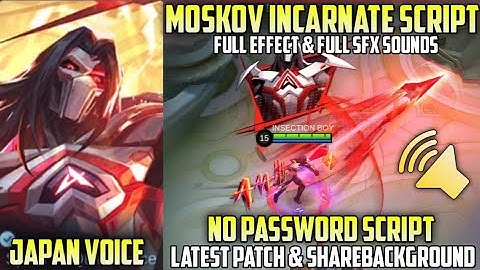 JAPAN Moskov Abyss Doom Incarnate Script Full Effect & Sounds - No Password | MLBB