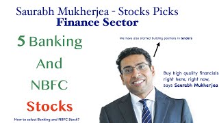 Saurabh Mukherjea Stock Picks - Finance Sector - Best Banking and NBFC Stock