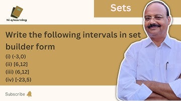 Write the following intervals in set builder form (i) (-3,0) (ii) [6,12] (iii) (6,12](iv) [-23,5)