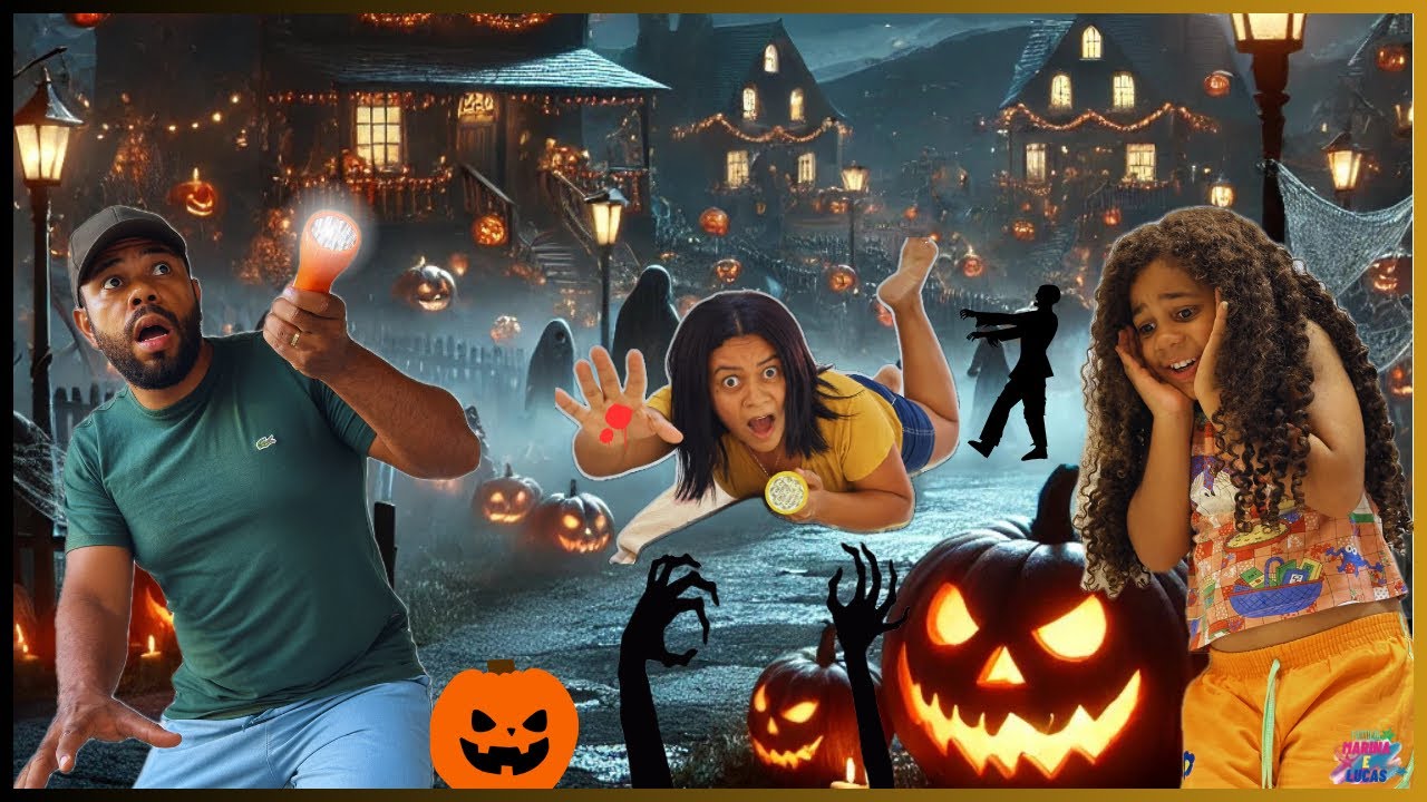 MELHORES VÍDEOS DE TERROR DA FAMÍLIA MARINA E LUCAS!!! Especial halloween 🎃