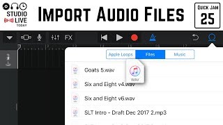 How To Import Audio Files In Garageband Ios (Iphone/Ipad) - Youtube