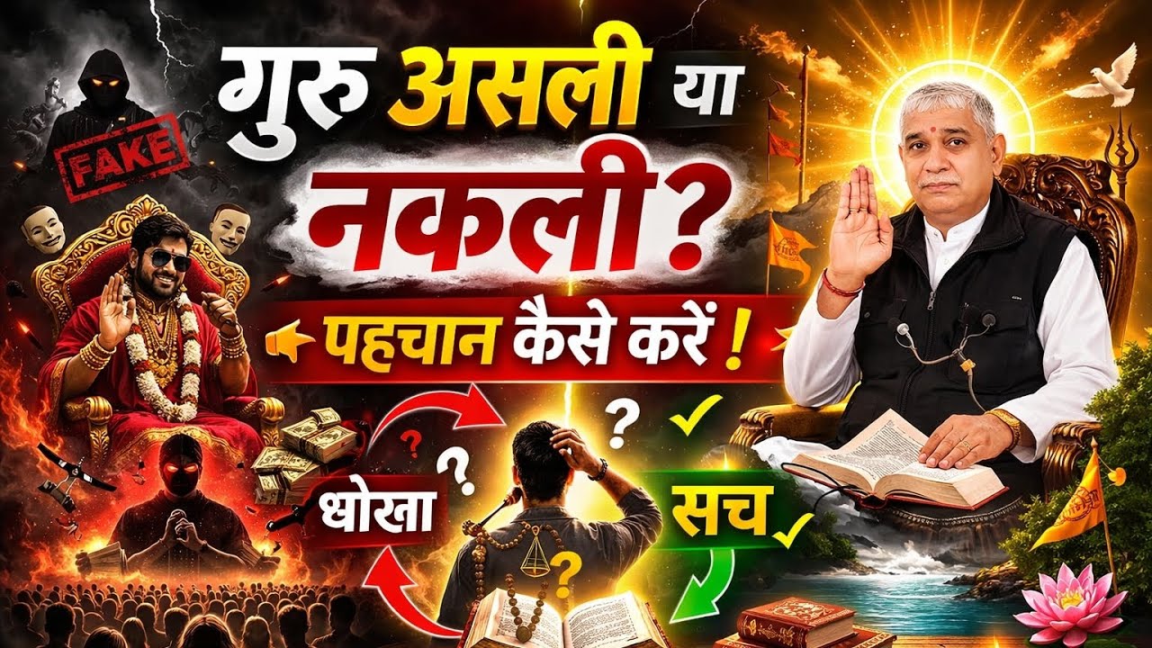 गुरु असली या नकली ? पहचान कैसे करें ! Santrampal Ji Maharaj | Sant Kabir | New Satsang 