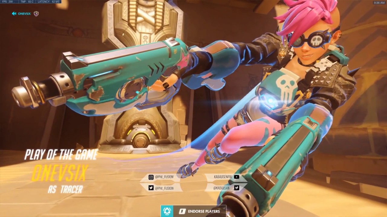 Overwatch Best Tracer Pro Kabaji Showing His Sick Aim Skills