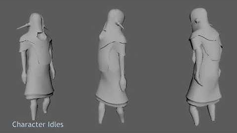 Game animations with blendshape