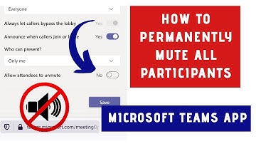 How to permanently mute all participants in Microsoft teams | Hard mute attendees in Microsoft Teams