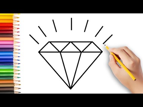 PIRLANTA ÇİZİMİ NASIL YAPILIR? (HOW TO DRAW A DIAMOND STEP BY STEP)