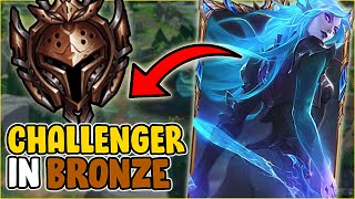 What happens when a CHALLENGER KATARINA visits BRONZE | Challenger Katarina vs Bronze Elo