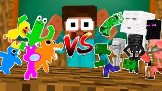 Monster School : Funny Rainbow Friends - Minecraft Animation