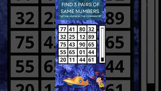 Find 3 PAIRS of identical Numbers to WIN!