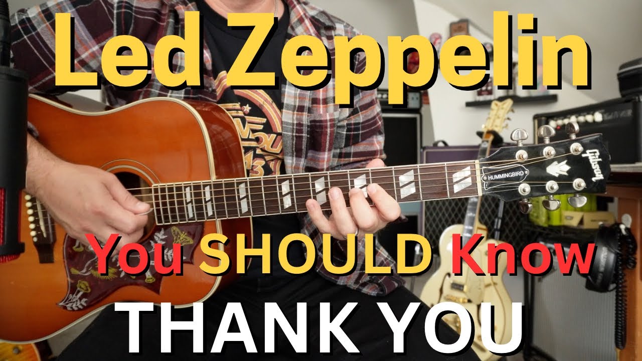 EASY Led Zeppelin's THANK YOU on Acoustic Guitar Now!