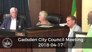 Gadsden City Council Meeting 2018-04-17