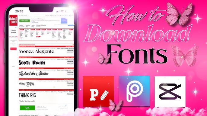 How to download the font for free from DaFont and install it on an iPad -  Flexcil