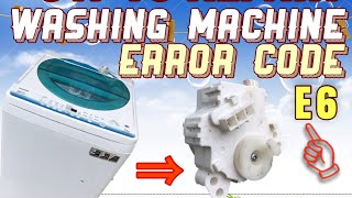 How to repair Toshiba washing machine (error code E6)#diy #how