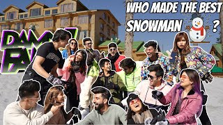 WHO MADE THE BEST SNOWMAN? | DAMNFAM |