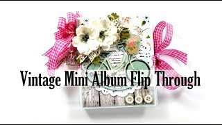 Vintage Bicycle Mini Album Scrapbook Flip Through Polly's Paper Studio Memory Keeping  scrapbooking